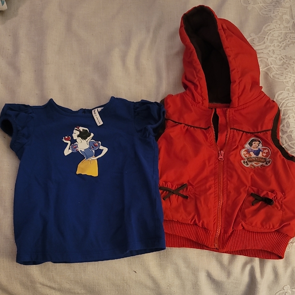 Disney Snow White Blue Shirt and Red Vest Set, Size 6, Janie & Jack